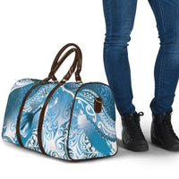 Personalised New Zealand Aotearoa Darts Masters Travel Bag Maori Art Tattoo with Tribal Dart Symbol Blue - Polynesian Pride