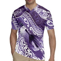 Personalised New Zealand Aotearoa Darts Masters Rugby Jersey Maori Art Tattoo with Tribal Dart Symbol Purple - Polynesian Pride