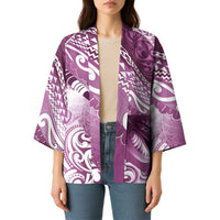 Personalised New Zealand Aotearoa Darts Masters Kimono Maori Art Tattoo with Tribal Dart Symbol Pink - Polynesian Pride