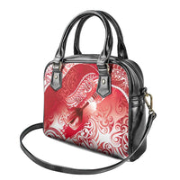 Personalised New Zealand Aotearoa Darts Masters Shoulder Handbag Maori Art Tattoo with Tribal Dart Symbol Red - Polynesian Pride