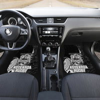 New Zealand World Cup 2023 Car Mats Aotearoa Champion Rugby with Silver Fern Maori Ethnic Pattern LT03 - Polynesian Pride