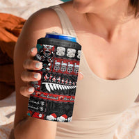 New Zealand Christmas 4 in 1 Can Cooler Tumbler Maori Christmas Spirit - Meri Kirihimete
