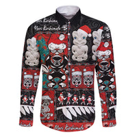 New Zealand Christmas Family Matching Mermaid Dress and Hawaiian Shirt Maori Christmas Spirit - Meri Kirihimete