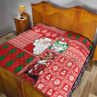 Australian Christmas Quilt - Santa Koala Kangaroo and Holiday Cheer LT03 - Polynesian Pride