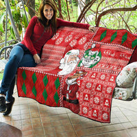 Australian Christmas Quilt - Santa Koala Kangaroo and Holiday Cheer LT03 - Polynesian Pride
