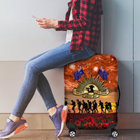 The Rising Sun Badge ANZAC Luggage Cover Last Post Field of Poppy Starry Night Style LT03 - Polynesian Pride