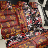 Japanese Culture Hawaii Style Back Car Seat Cover Hawaiian Tribal and Japanese Pattern Together Culture LT03