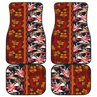 Japanese Culture Hawaii Style Car Mats Hawaiian Tribal and Japanese Pattern Together Culture LT03 - Polynesian Pride