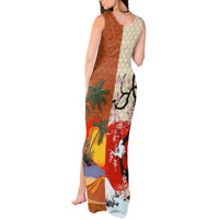 Japanese Culture Hawaii Style Tank Maxi Dress Mauna Kea and Fuji Mountains LT03 - Polynesian Pride