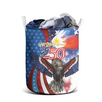Philippines and United States Semiquincentennial Laundry Basket Eagle and National Flag Style LT03 - Polynesian Pride
