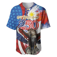 Philippines and United States Semiquincentennial Baseball Jersey Eagle and National Flag Style LT03 Multicolor - Polynesian Pride