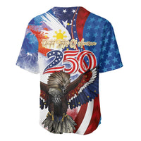 Philippines and United States Semiquincentennial Baseball Jersey Eagle and National Flag Style LT03 - Polynesian Pride