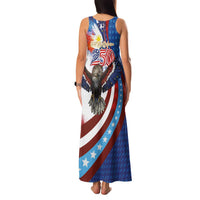 Philippines and United States Semiquincentennial Family Matching Tank Maxi Dress and Hawaiian Shirt Eagle and National Flag Style