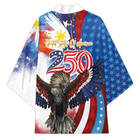 Philippines and United States Semiquincentennial Kimono Eagle and National Flag Style LT03 - Polynesian Pride