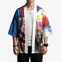 Philippines and United States Semiquincentennial Kimono Eagle and National Flag Style LT03 - Polynesian Pride