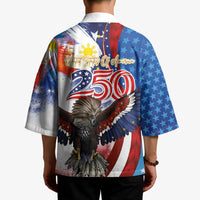 Philippines and United States Semiquincentennial Kimono Eagle and National Flag Style LT03 - Polynesian Pride