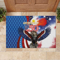 Philippines and United States Semiquincentennial Rubber Doormat Eagle and National Flag Style LT03 Multicolor - Polynesian Pride