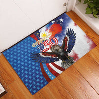 Philippines and United States Semiquincentennial Rubber Doormat Eagle and National Flag Style LT03 - Polynesian Pride