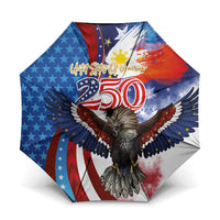 Philippines and United States Semiquincentennial Umbrella Eagle and National Flag Style LT03 One Size Folded 11.42 inch Opened Diameter 37.4 inch Multicolor - Polynesian Pride