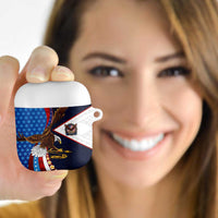 American Samoa and United States Semiquincentennial AirPods Case Bald Eagle with National Flag Style