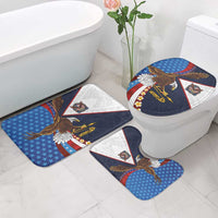 American Samoa and United States Semiquincentennial Bathroom Set Bald Eagle with National Flag Style LT03 - Polynesian Pride