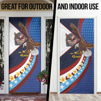 American Samoa and United States Semiquincentennial Door Cover Bald Eagle with National Flag Style