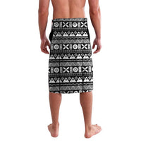 Custom Fijian Rugby Lavalava Tapa Pattern and Palm Tree Tribal