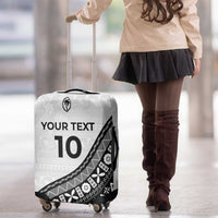 Custom Fijian Rugby Luggage Cover Tapa Pattern and Palm Tree Tribal LT03 - Polynesian Pride