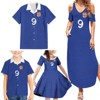 Custom Fijian Football Family Matching Summer Maxi Dress and Hawaiian Shirt Tapa Pattern and Shark Tribal
