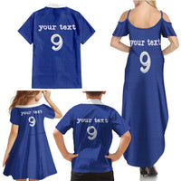 Custom Fijian Football Family Matching Summer Maxi Dress and Hawaiian Shirt Tapa Pattern and Shark Tribal