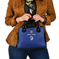 Custom Fijian Football Shoulder Handbag Tapa Pattern and Shark Tribal LT03 - Polynesian Pride