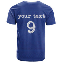 Custom Fijian Football T Shirt Tapa Pattern and Shark Tribal