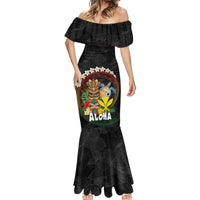 Aloha Hawaii Mermaid Dress Kanaka Maoli with Polynesian Spiral Plumeria LT03 - Polynesian Pride