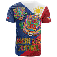 Philippines MassKara T Shirt Filipino Carnival Mask and Polynesian Pattern LT03 - Polynesian Pride