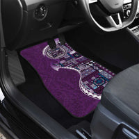 Samoan Siapo Art Tattoo Polynesian Pattern Car Mats Purple Color - Polynesian Pride
