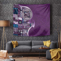 Samoan Siapo Art Tattoo Polynesian Pattern Tapestry Purple Color LT03 Purple - Polynesian Pride