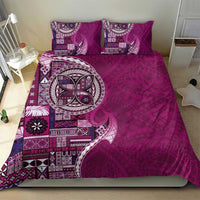 Samoan Siapo Art Tattoo Polynesian Pattern Bedding Set Pink Color - Polynesian Pride