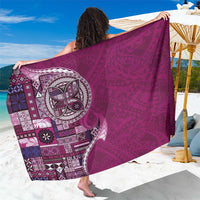 Samoan Siapo Art Tattoo Polynesian Pattern Sarong Pink Color - Polynesian Pride