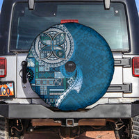 Samoan Siapo Art Tattoo Polynesian Pattern Spare Tire Cover Teal Color LT03 Teal - Polynesian Pride