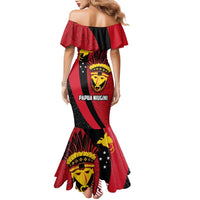 Papua New Guinea Mask Festival Family Matching Mermaid Dress and Hawaiian Shirt Papua Niugini Tribe Mask Melanesian Pattern