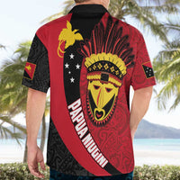 Papua New Guinea Mask Festival Hawaiian Shirt Papua Niugini Tribe Mask Melanesian Pattern