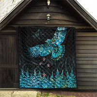 New Zealand Kea Bird Quilt Maori Tattoo and Silver Fern Paua Shell Style LT03 - Polynesian Pride