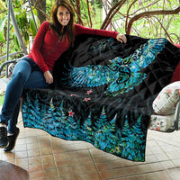 New Zealand Kea Bird Quilt Maori Tattoo and Silver Fern Paua Shell Style LT03 - Polynesian Pride