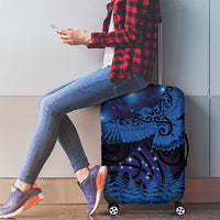 New Zealand Kea Bird Luggage Cover Maori Tattoo and Silver Fern Matariki Style LT03 - Polynesian Pride