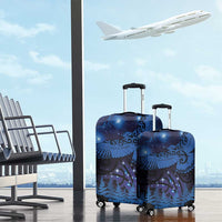 New Zealand Kea Bird Luggage Cover Maori Tattoo and Silver Fern Matariki Style LT03 - Polynesian Pride