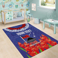 FAST Party Samoa Area Rug Ula Fala Teuila Polynesian Tapa Pattern