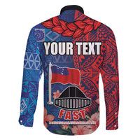 CHOGM FAST Samoa 2024 Family Matching Summer Maxi Dress and Hawaiian Shirt Samoan Tapa Tribal and Ornament Pattern with Hibiscus