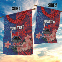 CHOGM FAST Samoa 2024 Garden Flag Samoan Tapa Tribal and Ornament Pattern with Hibiscus LT03 - Polynesian Pride
