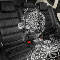Personalised Niue Darts Masters Back Car Seat Cover Tribal Hiapo Dartboard - Polynesian Pride