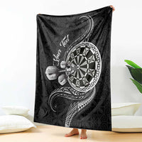 Personalised Niue Darts Masters Blanket Tribal Hiapo Dartboard - Polynesian Pride